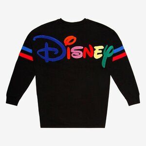 Disney Rainbow Chenille Logo Hype Jersey - BoxLunch Exclusive NWT Size M